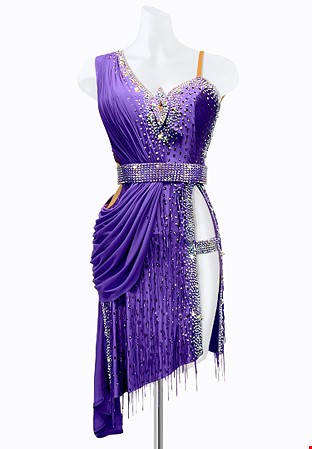 Royal Ruched Latin Dress PR-L215208