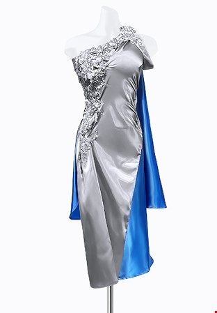 Frozen Satin Latin Dress PR-L215211