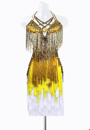 Gold Rush Latin Dress PR-L215216