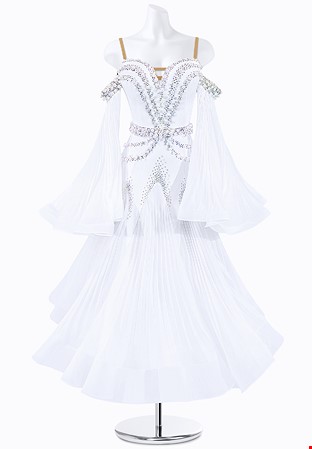 Pearl Pleats Ballroom Gown PR-B220052