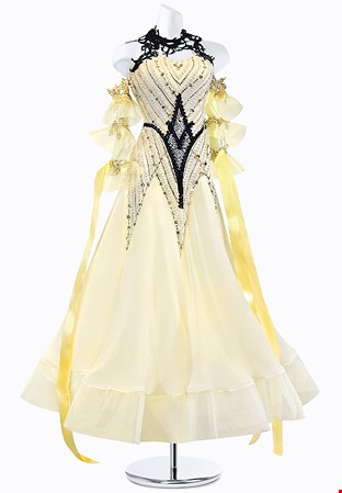 Pearl Ribbon Ballroom Gown PR-B220050