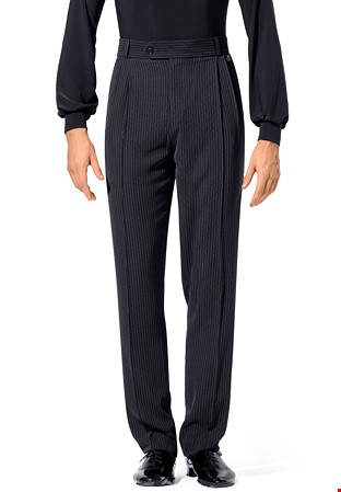 Armando Mens Pinstripe Trousers 00015-White Stripe