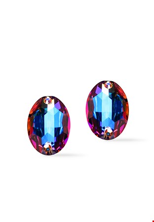 Crystal Oval Earrings Crystal AB 2522AB-Crystal AB