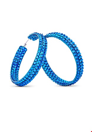 Triple Sparkle Earrings HE/L PE-Capri Blue