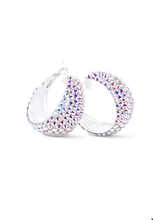 Zerlina Crystal Hoop Earrings HE/S PE-Crystal AB