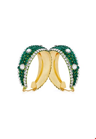 Zerlina Crystal Hoop Earrings HE/L PE EMCRY-Emerald