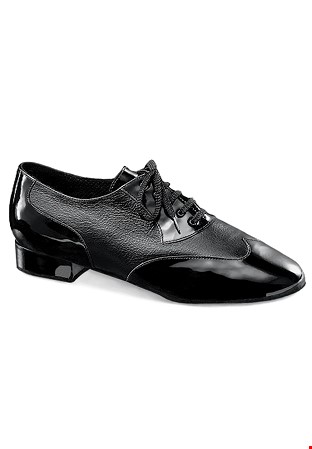 Dance Naturals Bucintoro Mens Ballroom Shoes Art. 12-Black Patent & Leather