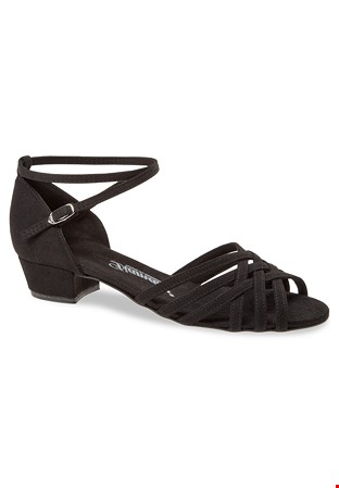 Diamant Ladies Latin Shoes 008-035-335-Black Microfiber