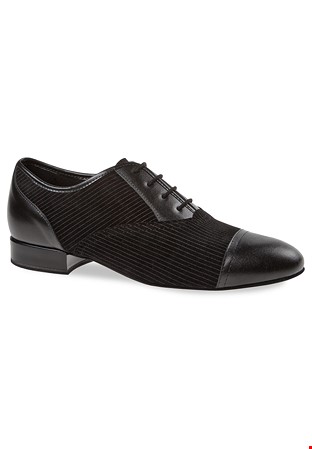 Diamant Mens Ballroom Shoes 077-075-165-Black Leather / Laser Suede