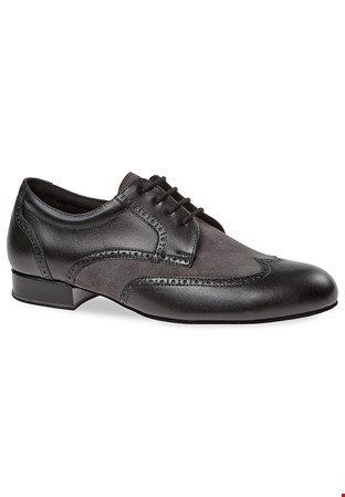 Diamant Mens Ballroom Shoes 099-025-376-Black Leather / Grey Suede