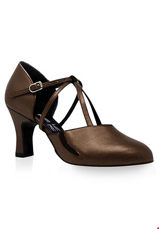 Freed of London Showstopper Social Show Shoes-Brown Leather