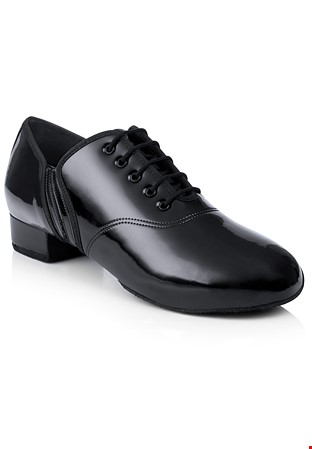 Freed of London Tomas Two Smooth Dance Shoes-Black Patent