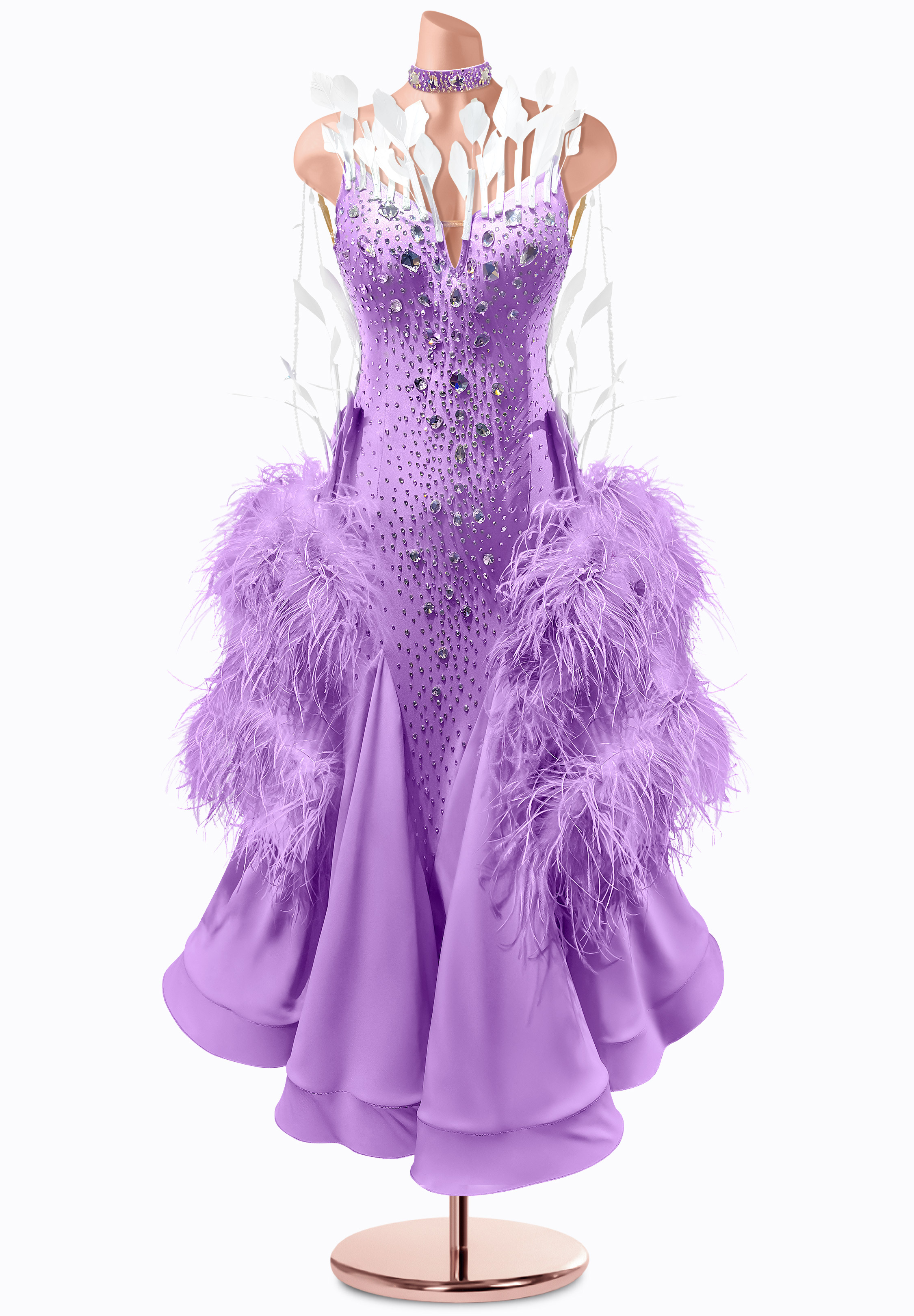 Moonlit Lilac Ballroom Gown AM-B3341