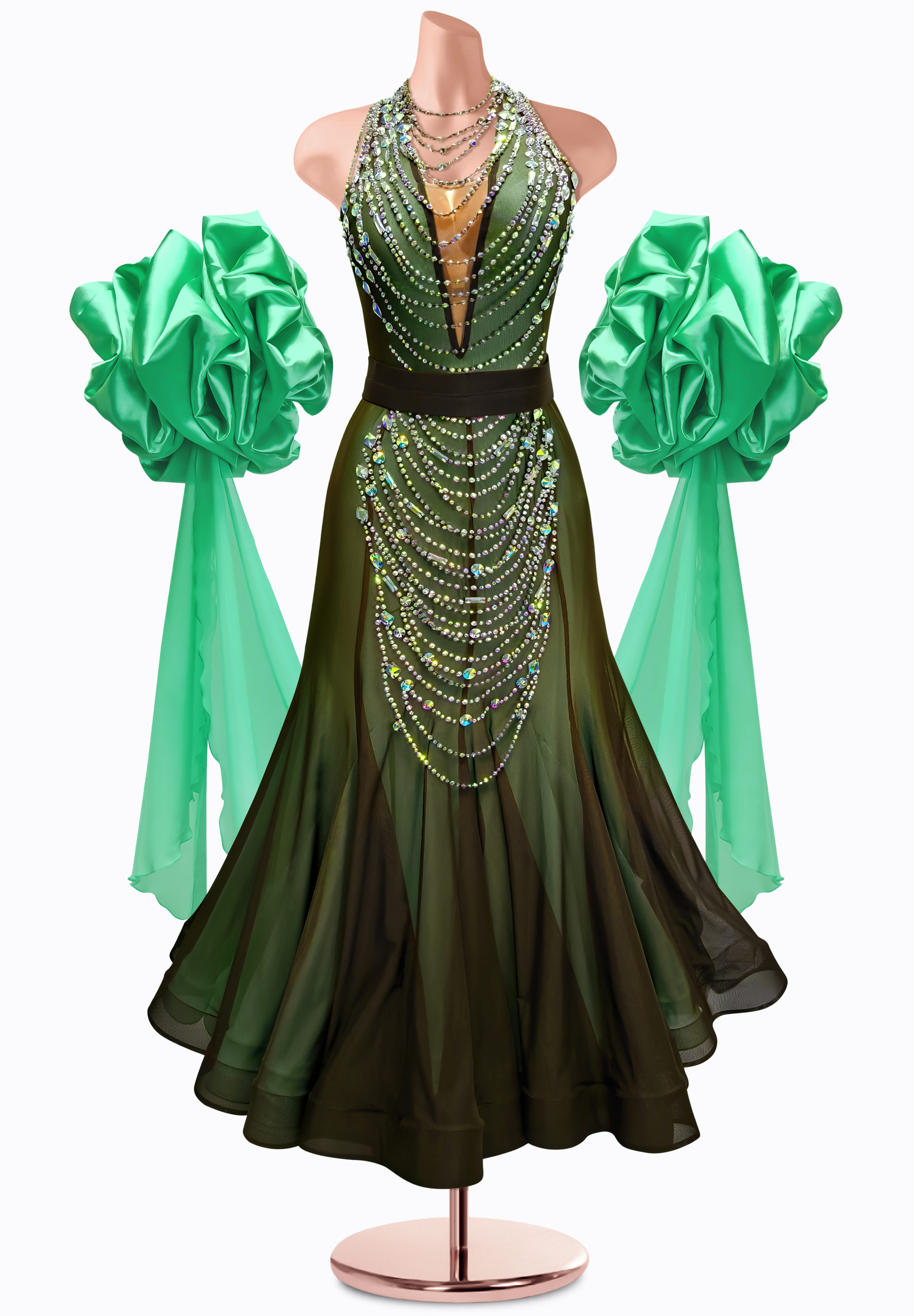 Verde Eclipse Ballroom Gown AM-B3473