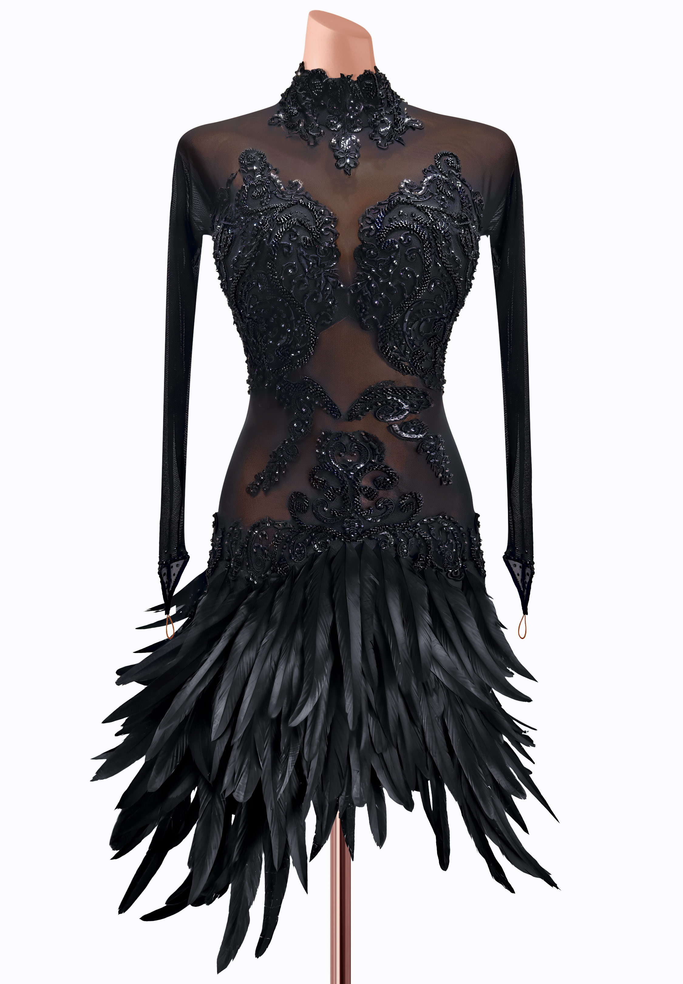 Wicked Swan Latin Dress AM-L3818
