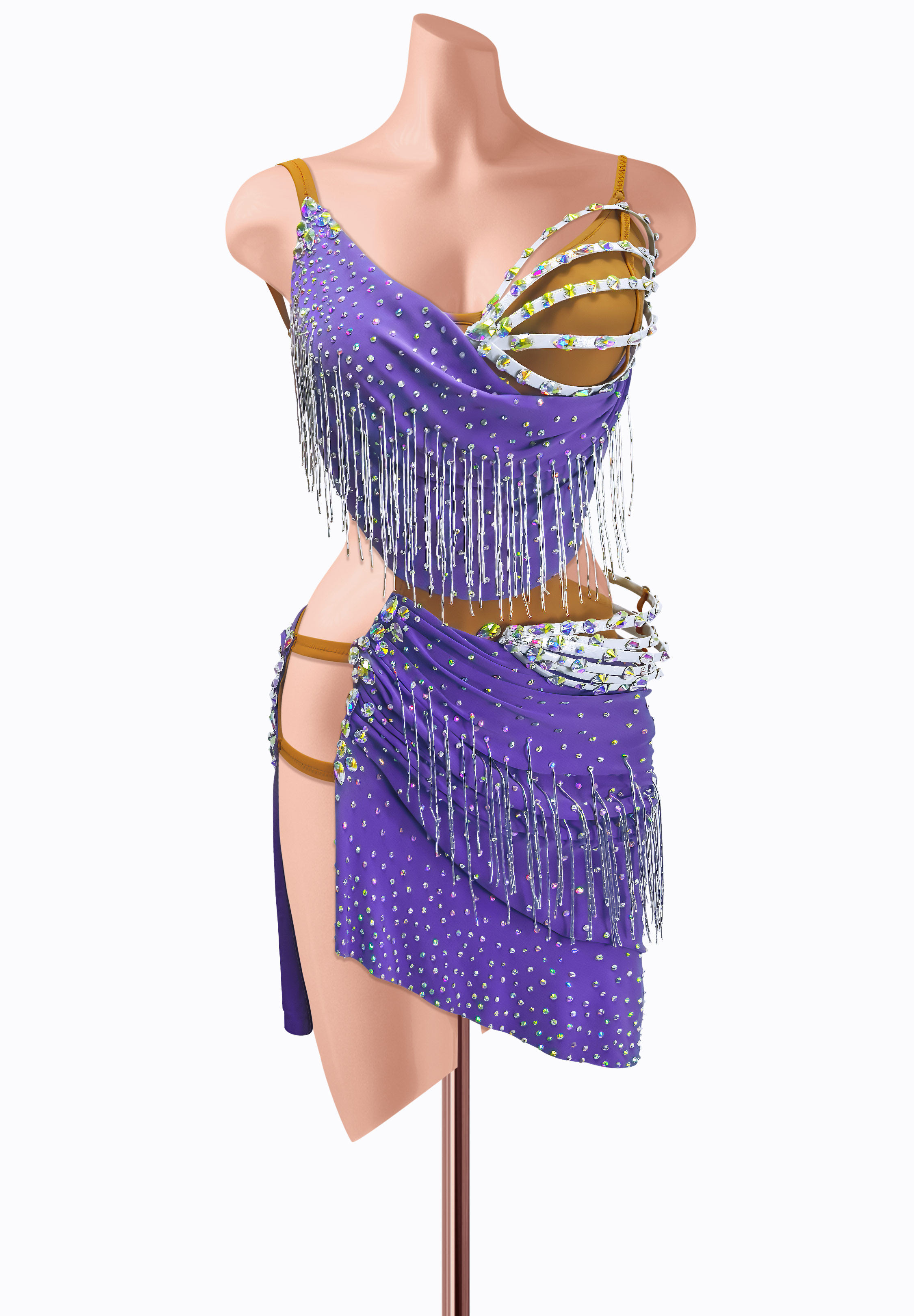 Fringe Rapture Latin Dress AM-L3821