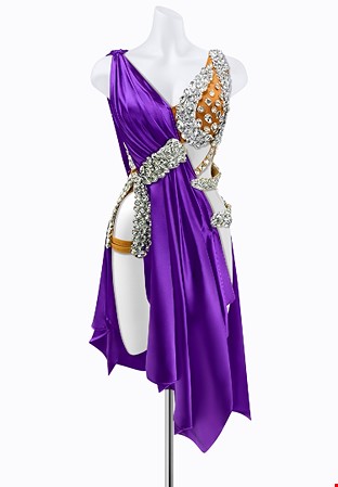 Crystal Goddess Latin Dress AM-L3741