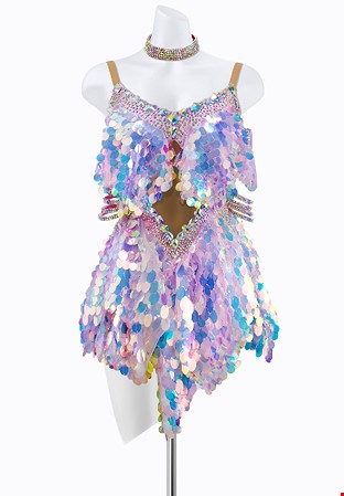 Angelic Sequin Latin Dress AM-L3748