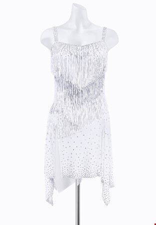 Angelic Fringe Latin Dress AM-L3759