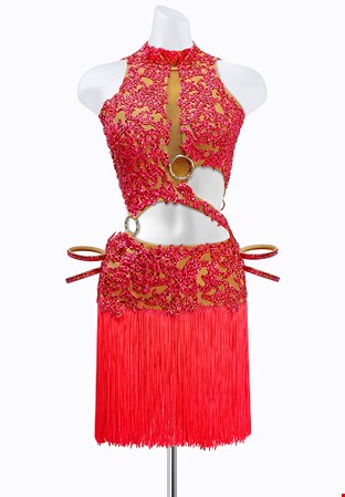 Applique Passion Latin Dress AM-L3765