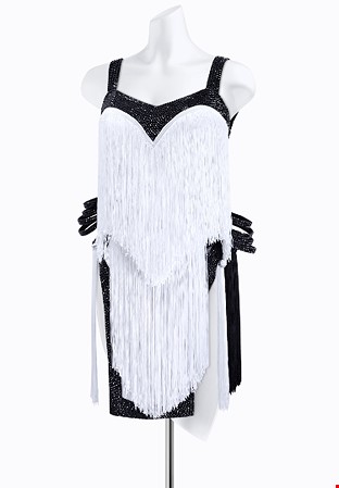 Domino Fringe Latin Dress AM-L3770