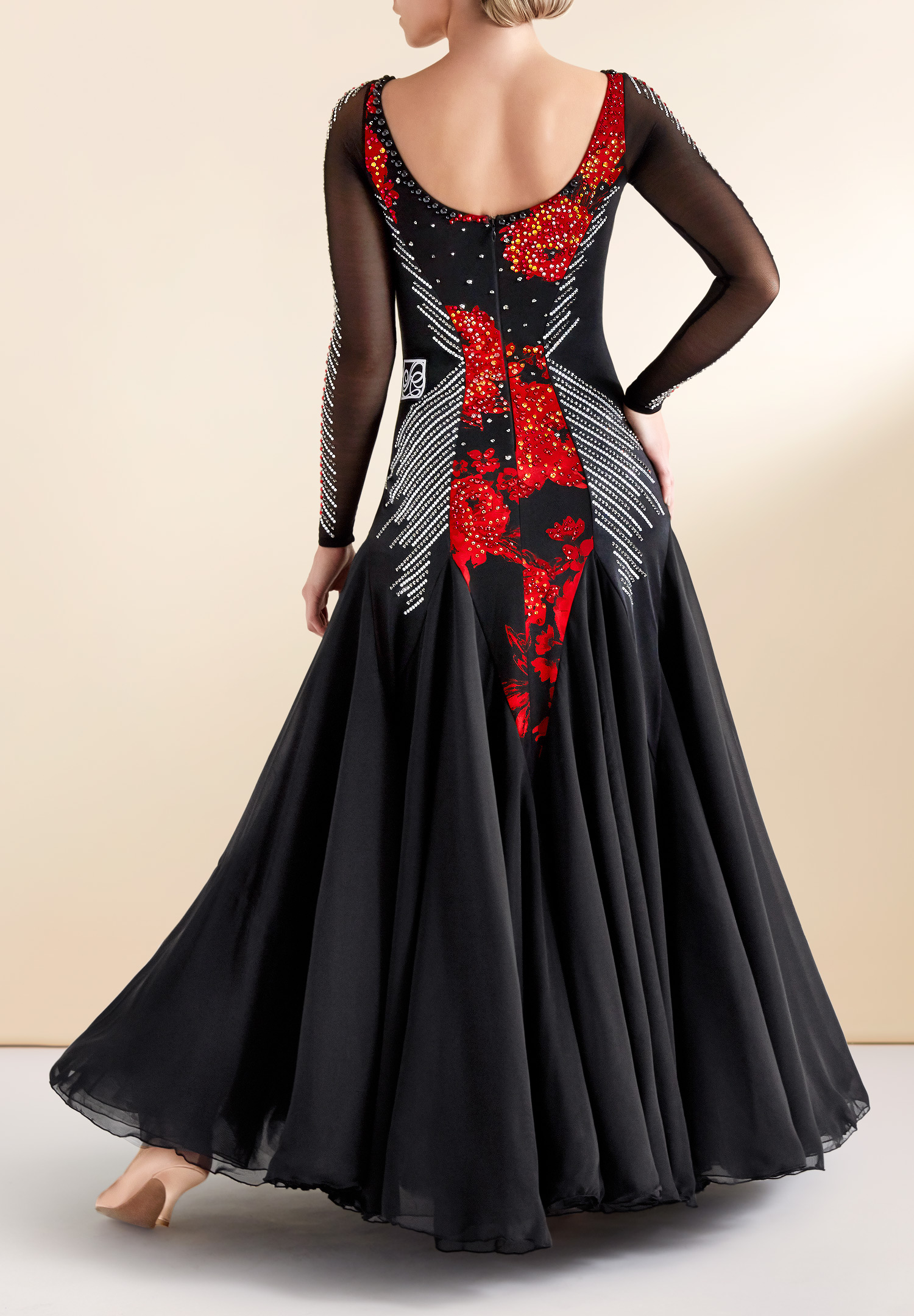 Abstract Floral Ballroom Costume BBP-008 | Competition Dress