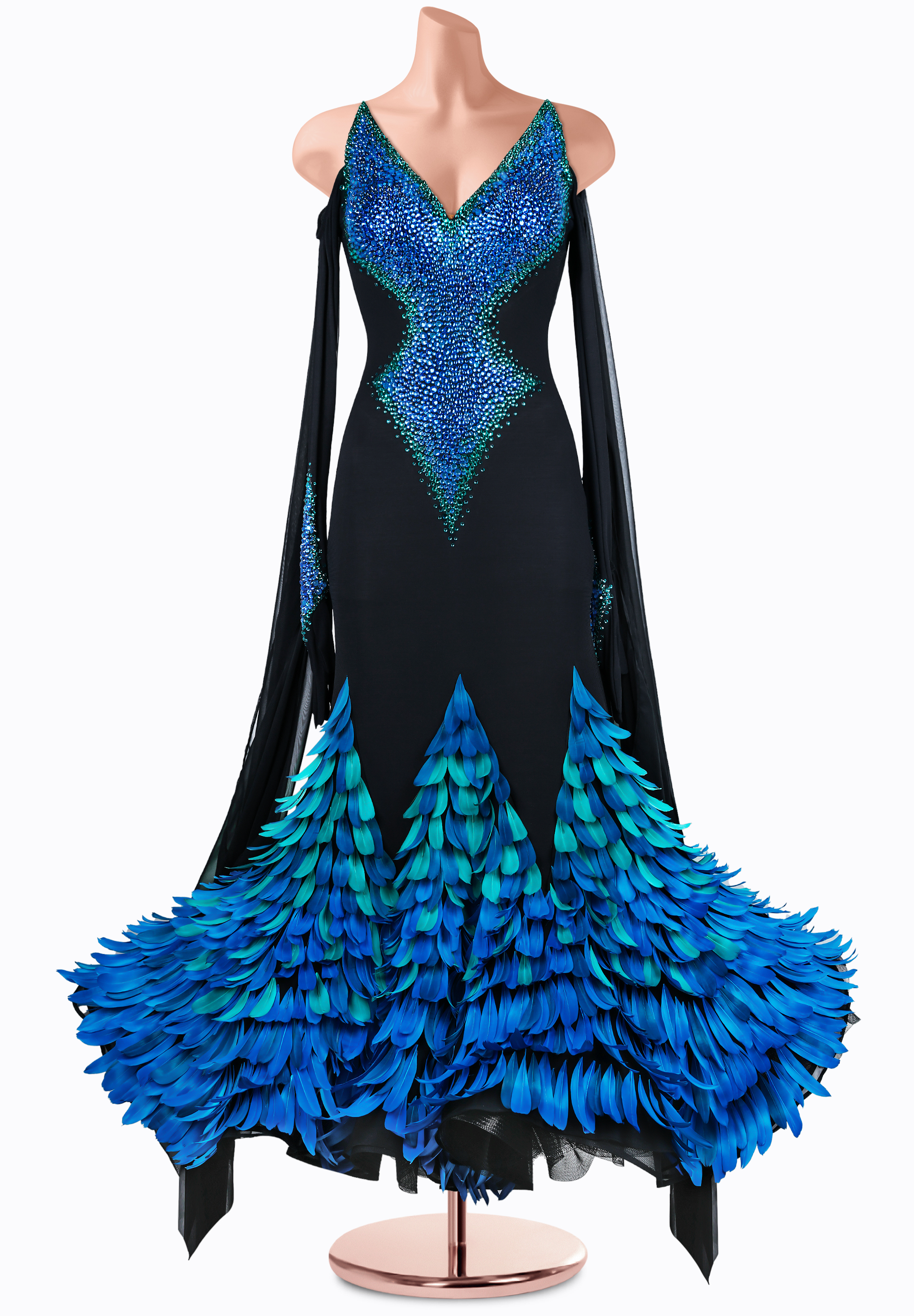 Azure Noir Ballroom Gown TD-CM0027