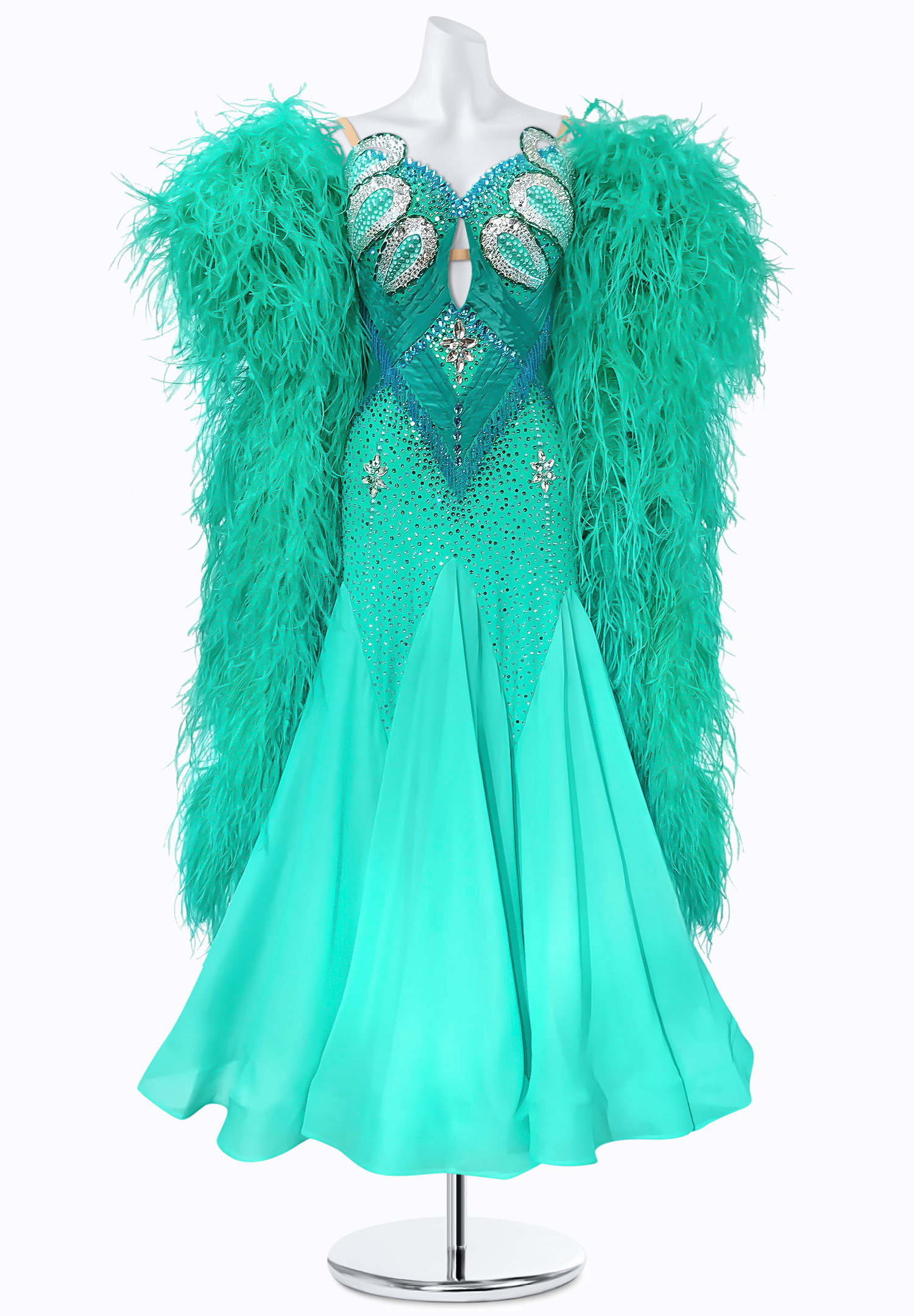 Sirena Plume Ballroom Gown BS-B250002