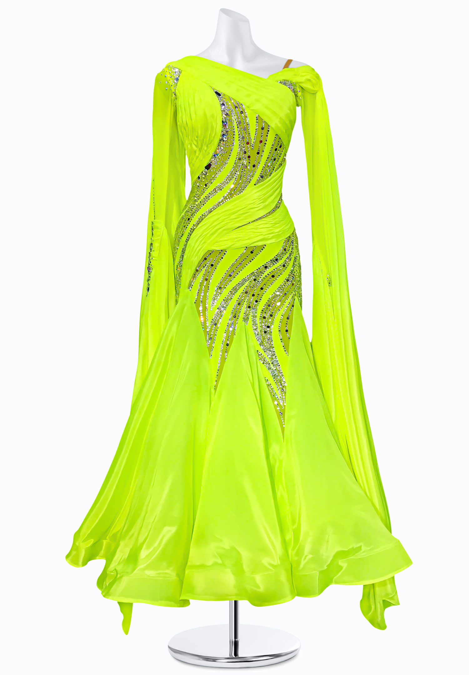Neon Pulse Ballroom Gown BS-B250009