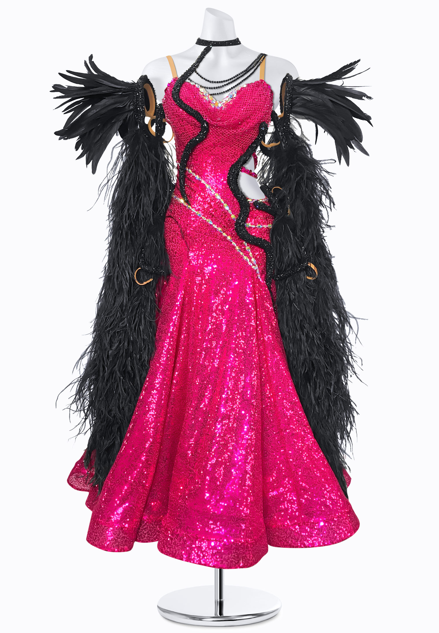 Blushing Noir Ballroom Gown BS-B250014