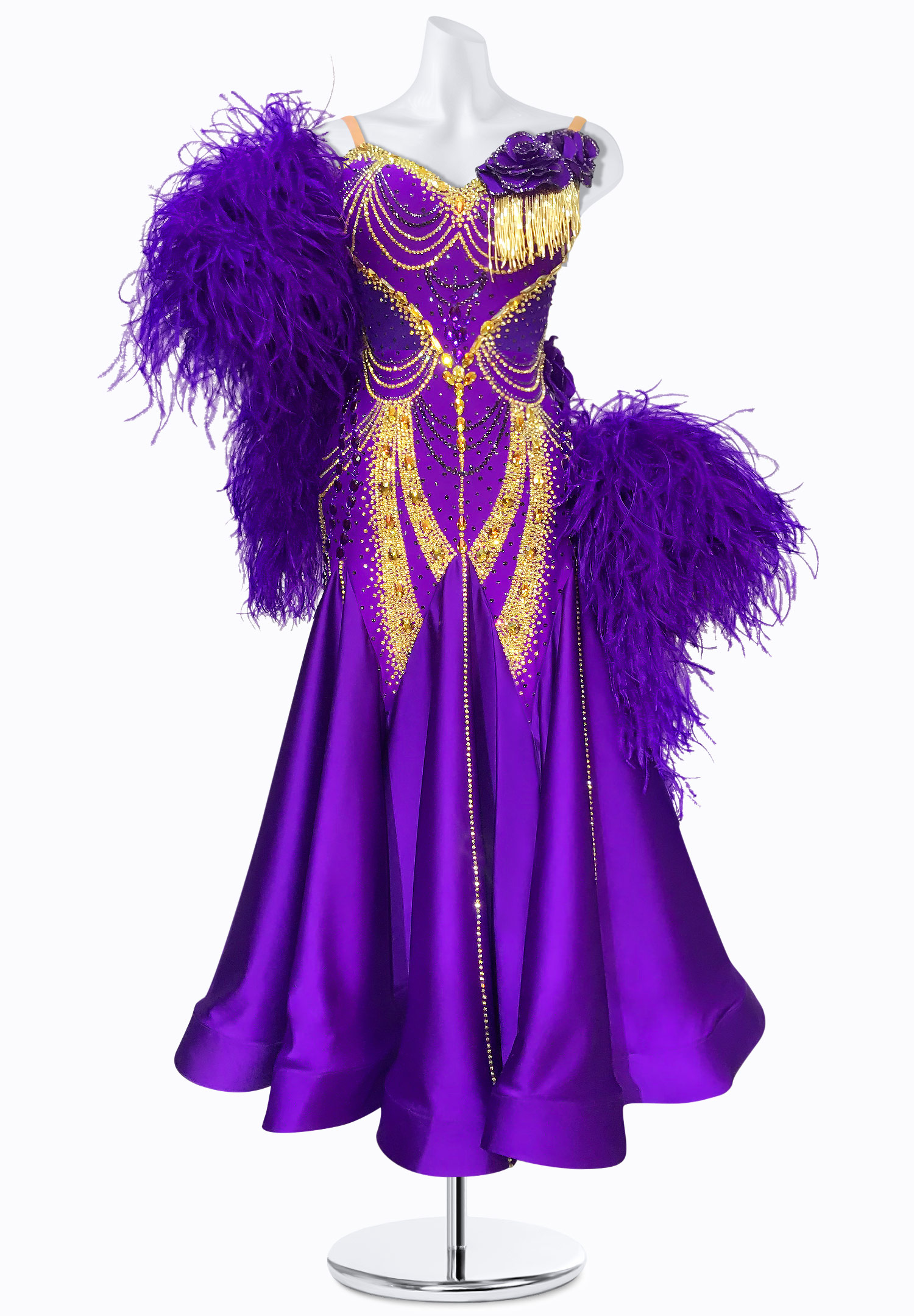 Gilded Violet Ballroom Gown BS-B250026