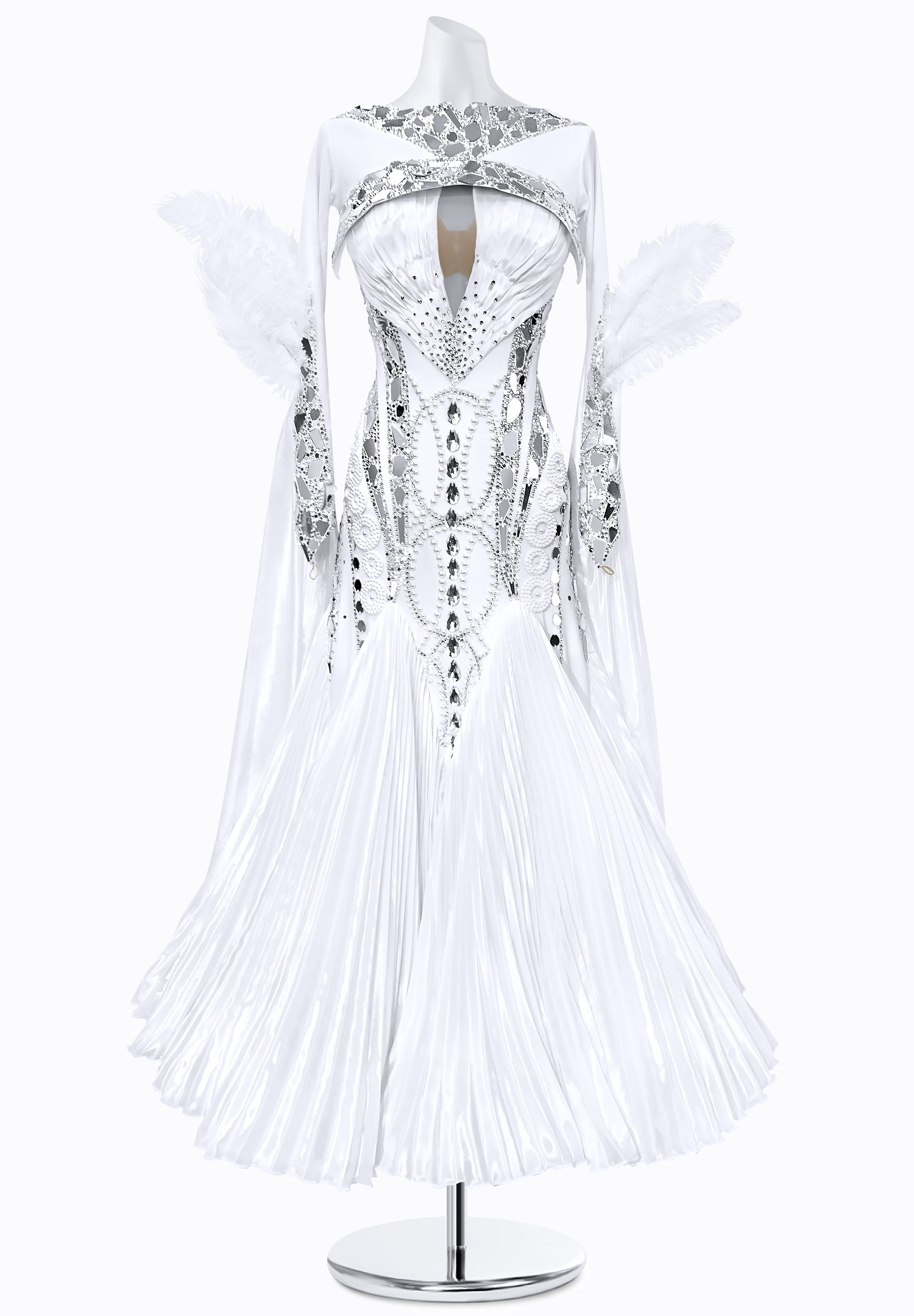 Frosted Mirror Ballroom Gown BS-B250068