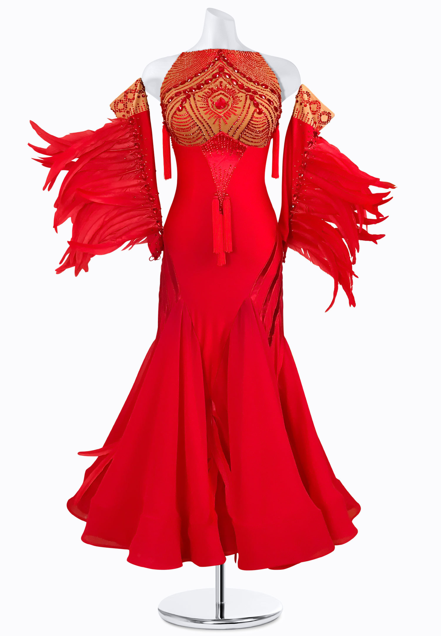 Crimson Flight Ballroom Gown BS-B250084