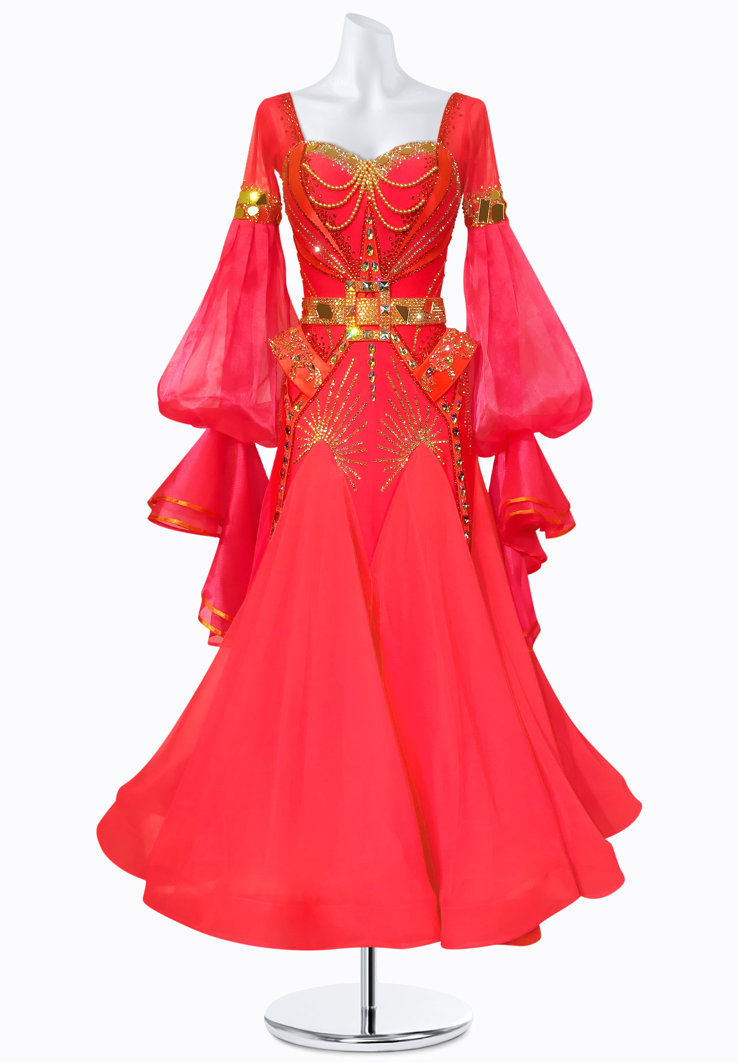 Royal Coral Ballroom Gown BS-B250125