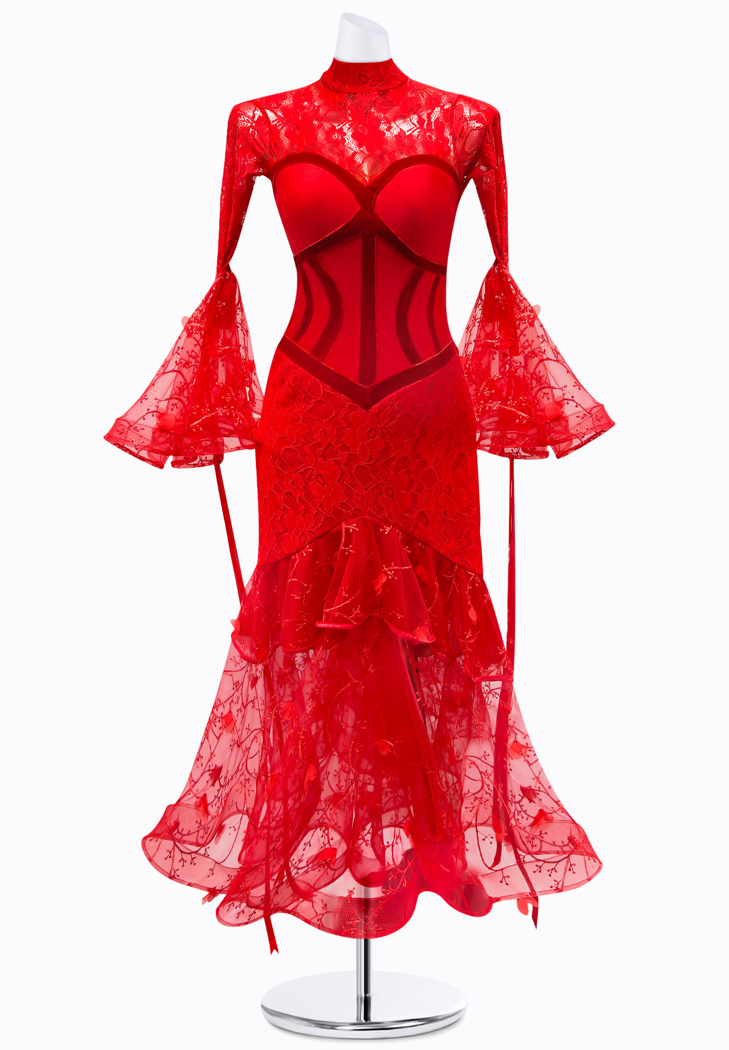 Bell Lace Ballroom Gown AM-B3391