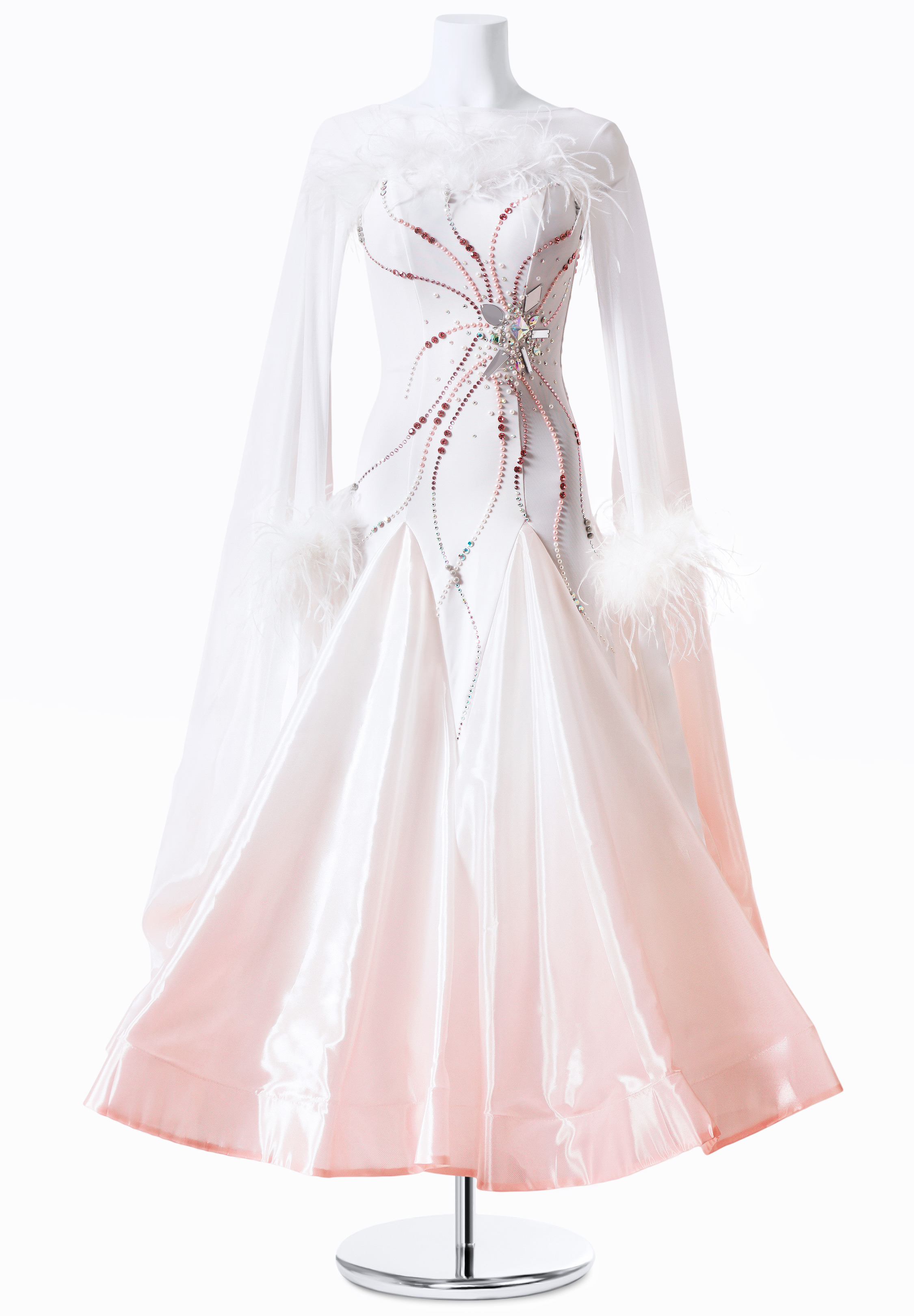 Blushing Cloud Ballroom Gown MF-B0172