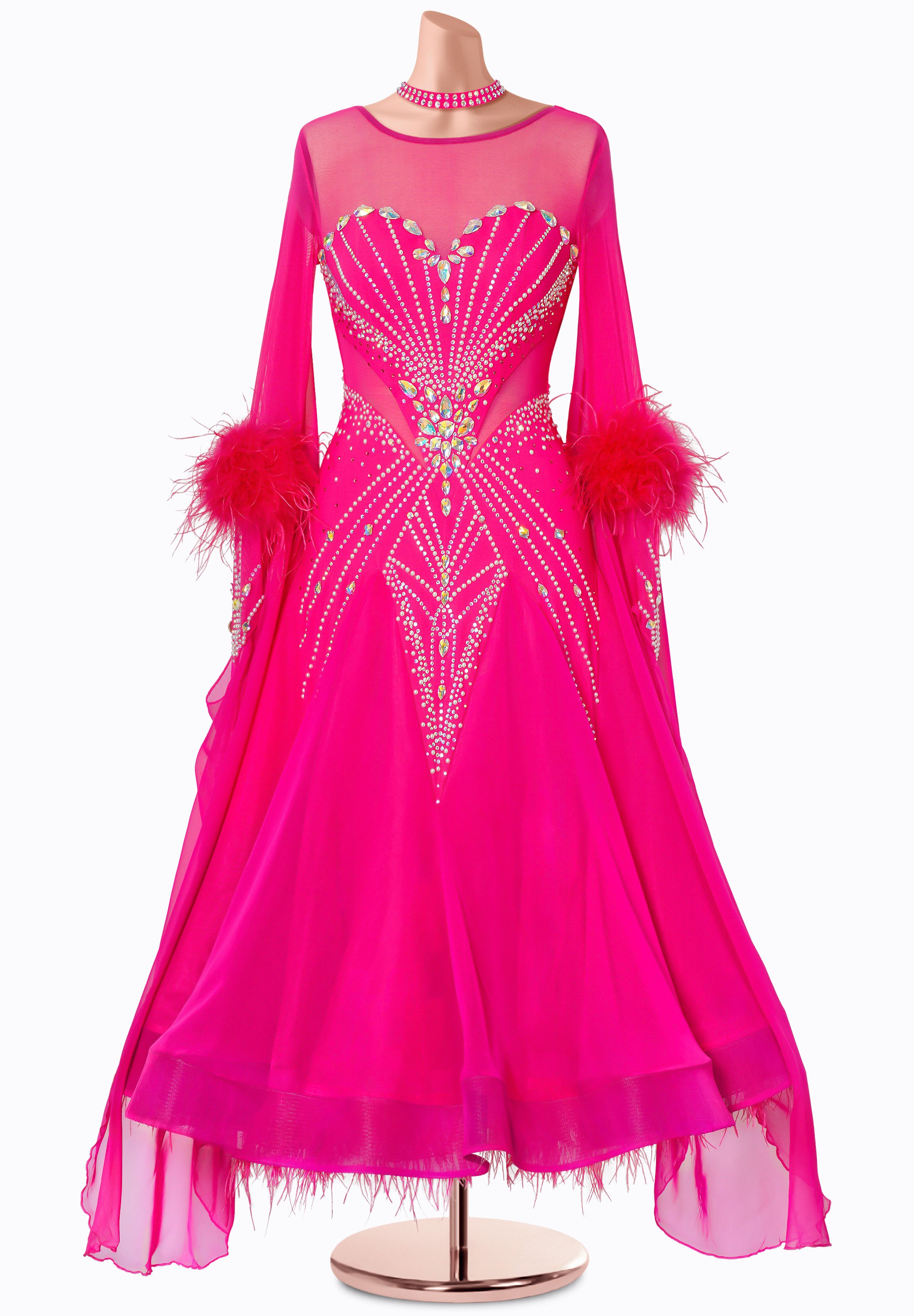 Blushing Radiance Ballroom Gown MF-B0407