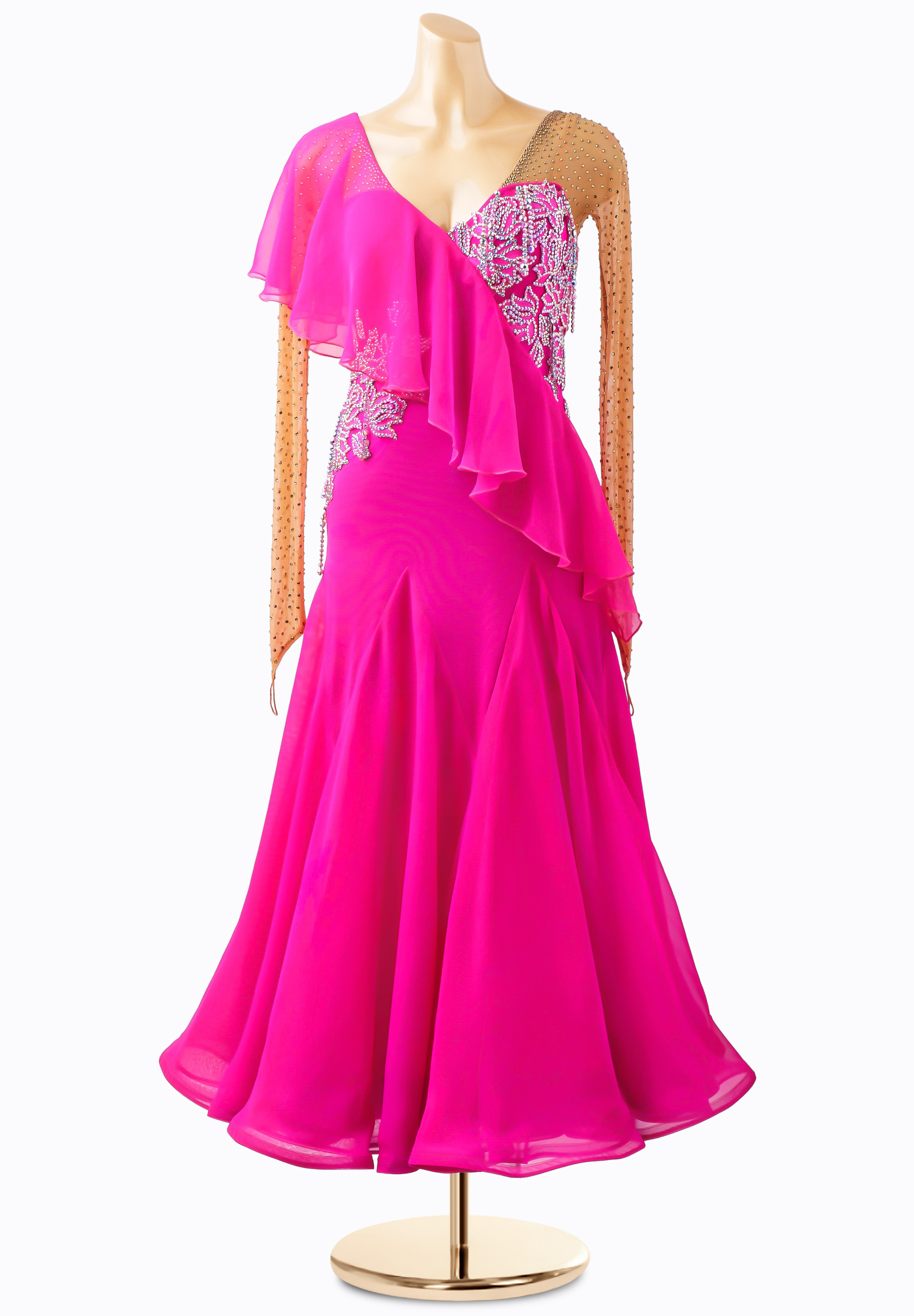 Cascade Frill Ballroom Gown DSI-B24011