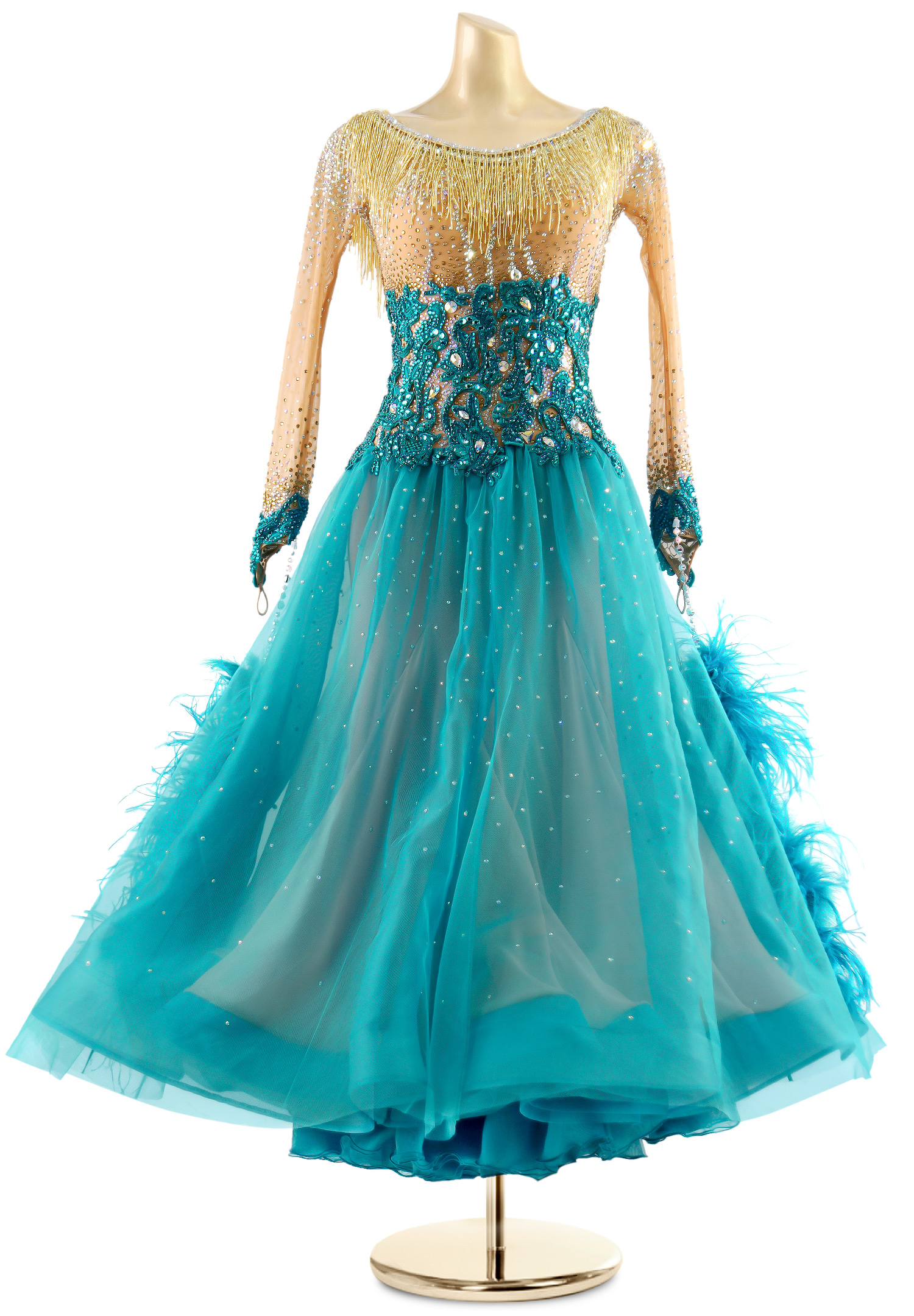 Classic Flower Corset Ballroom Gown PC-WB18009