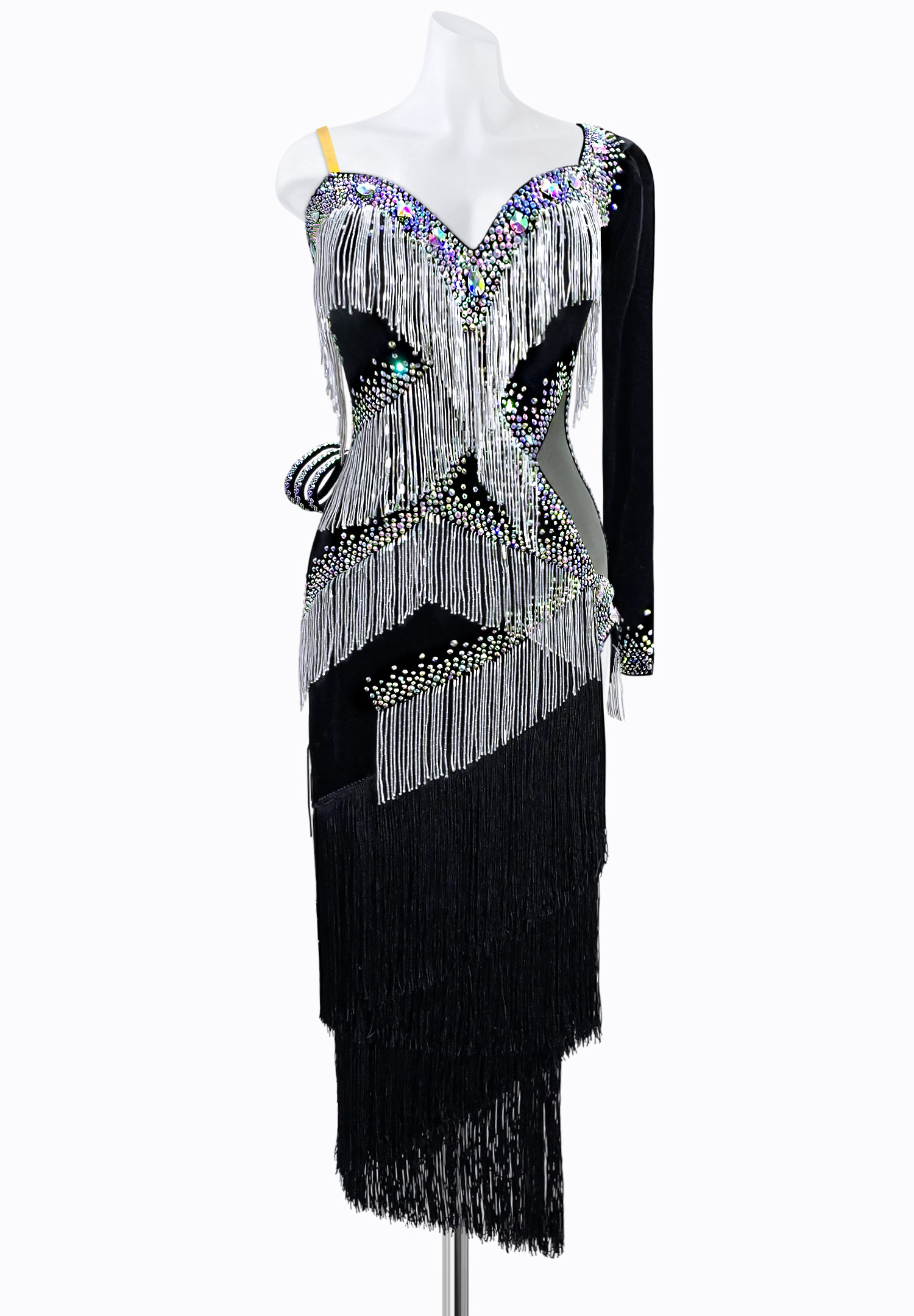Cosmic Fringe Latin Dress JT-L2204