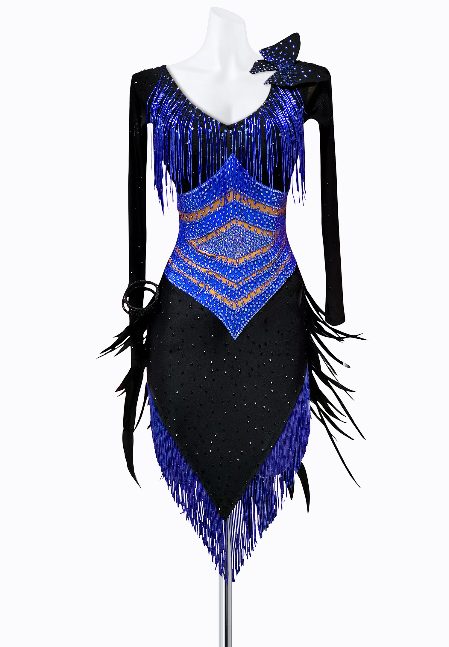 Cosmic Fringe Latin Dress AM-L3220