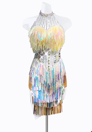 Cosmic Fringe Latin Dress PR-L205008