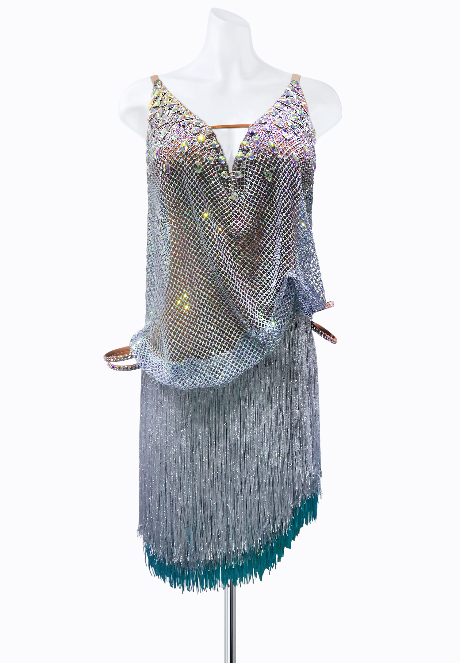 Cosmic Mesh Latin Dress AM-L3639