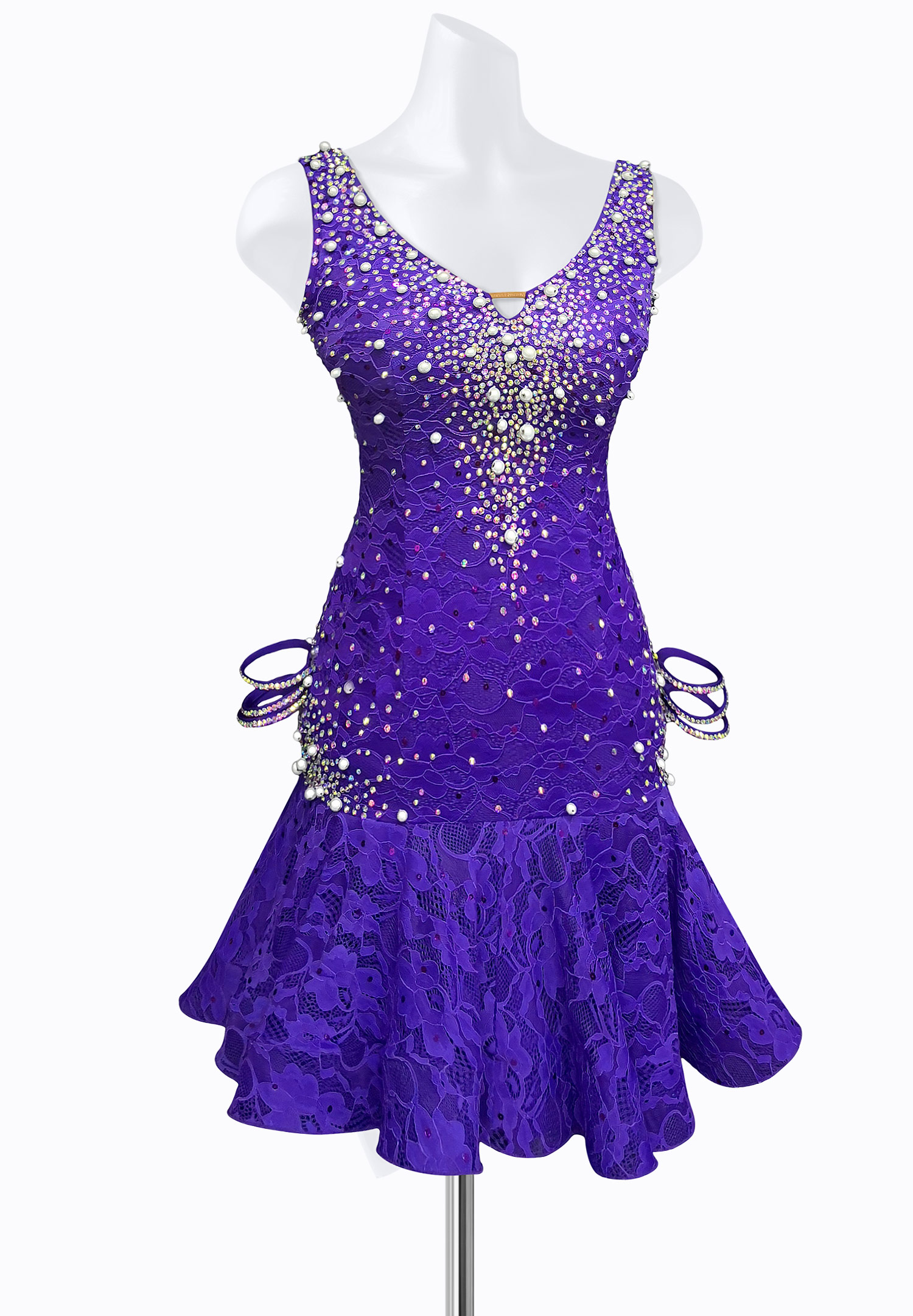 Cosmic Pearl Latin Dress AM-L3031