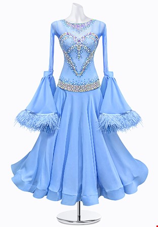 Crystal Clover Ballroom Gown JT-B4232