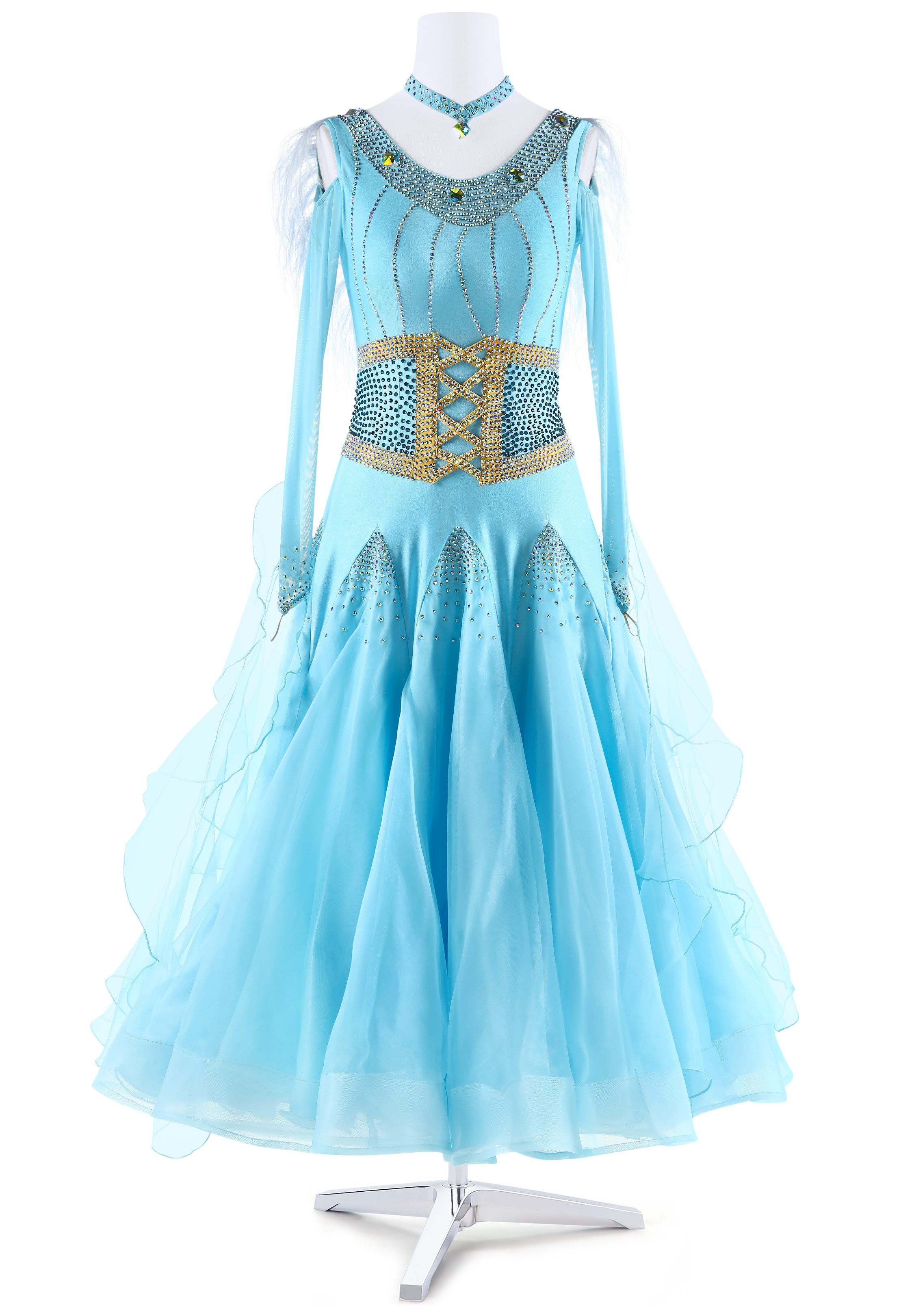 Crystal Corset Ballroom Gown BA-VSB013