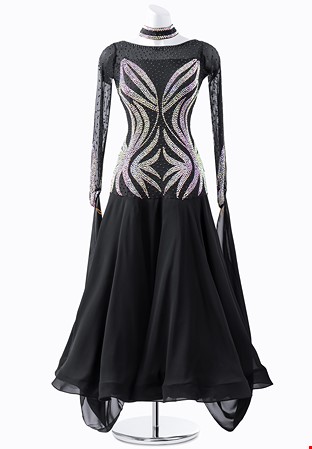 Crystal Illusion Ballroom Gown JT-B3794-A