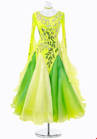 Crystal Leaf Ballroom Gown JT-B3570