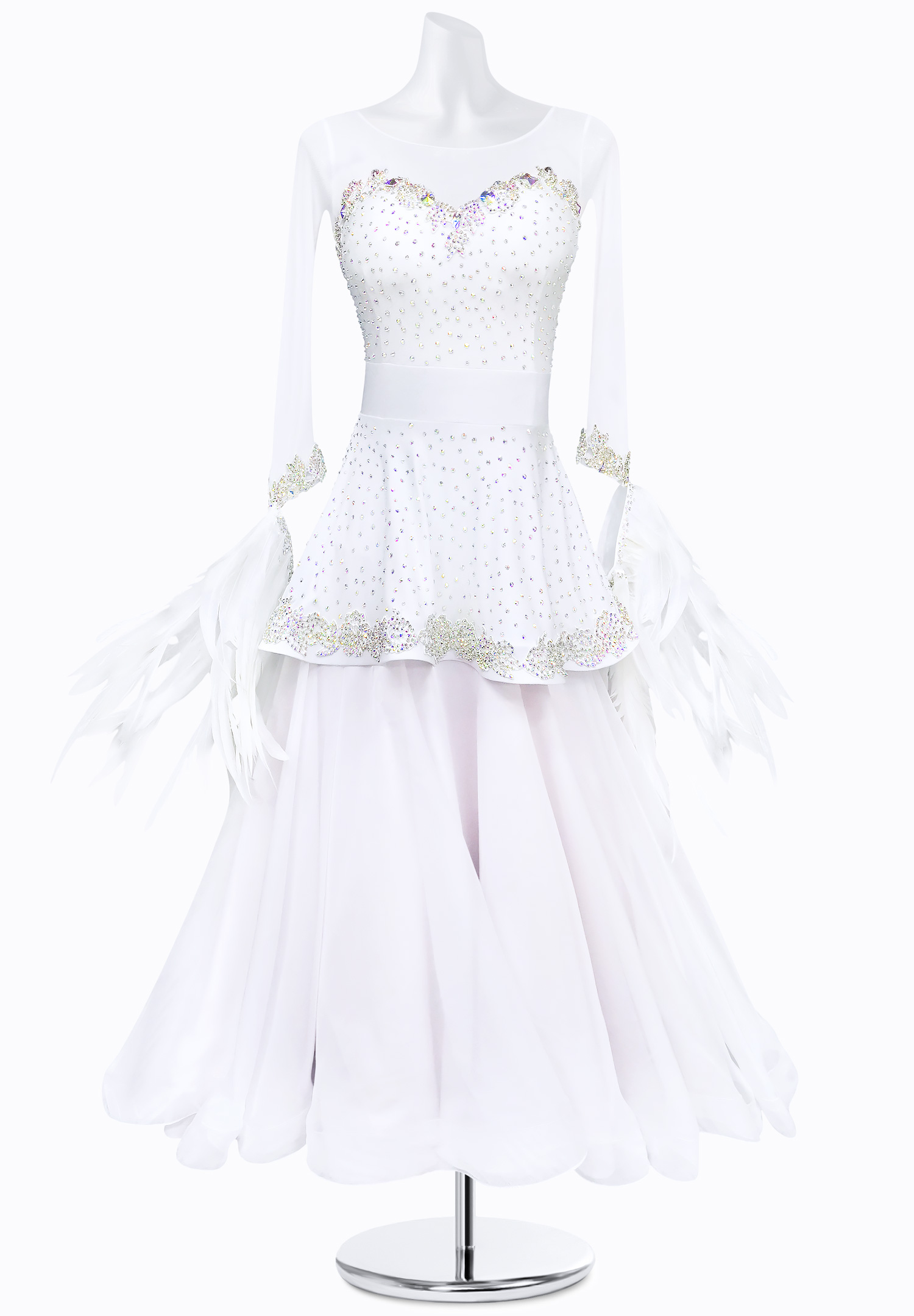 Crystal Peplum Ballroom Dress AM-B3301