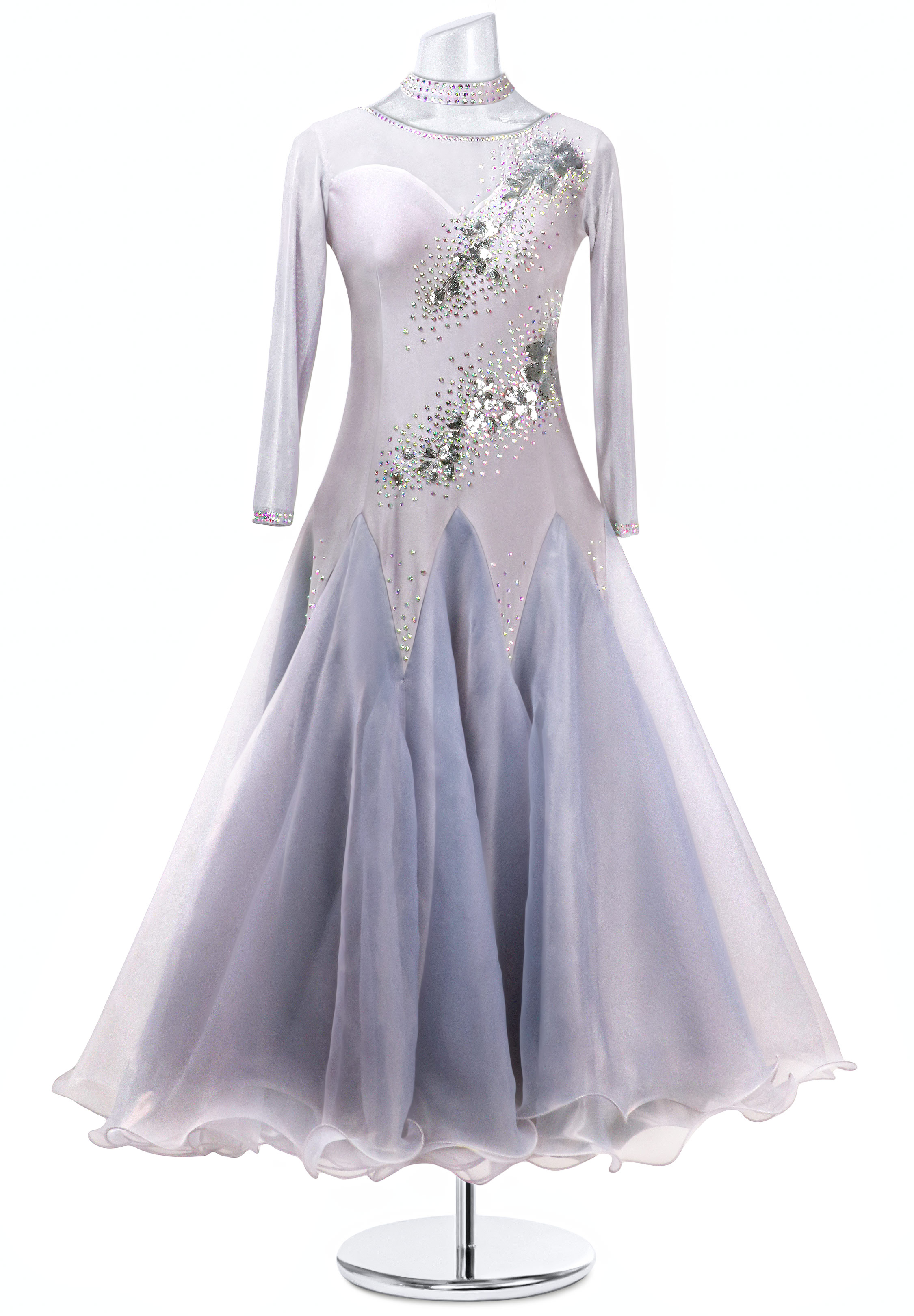 Crystal Sparks Sequined Ballroom Standard Dress MQ-B183